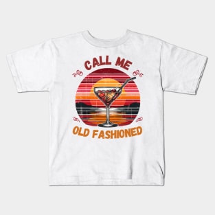 Call Me Old Fashioned, Classic Coctail. Kids T-Shirt